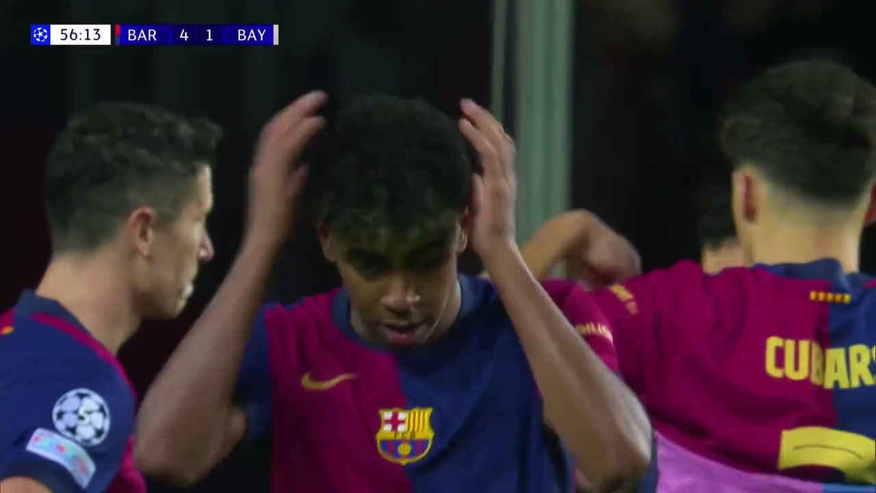 拉菲尼亞封神的夜晚亞馬爾也打出了高水平表演